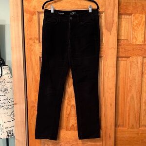 LOFT Classic Black corduroy Pants